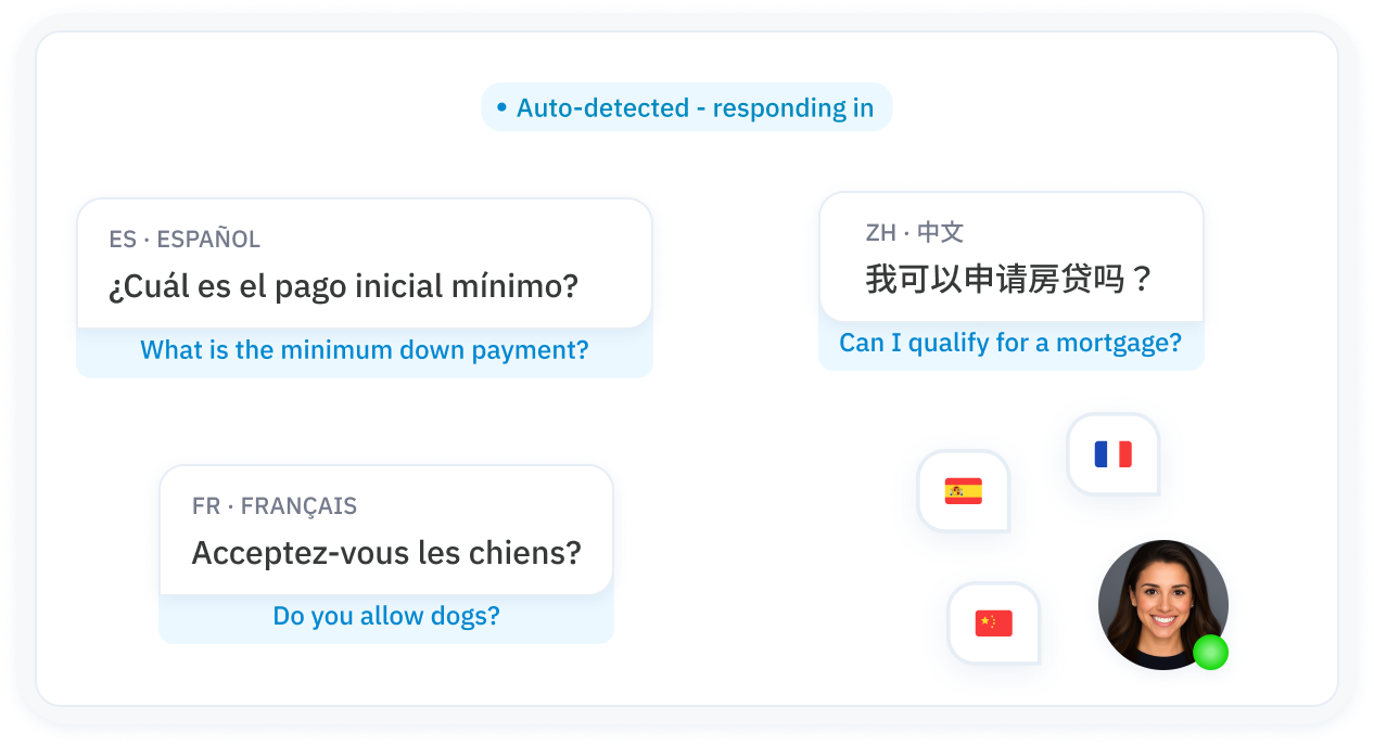 Madison detecting conversation language and replying in kind